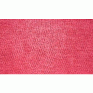 Canapé convertible express EMA - 140 cm x 190 cm - Matelas 20 cm - Tissu bordeaux avec passepoil gris_4