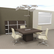 Table de réunion carrée T45 - Officity - Eucalyptus 53_4