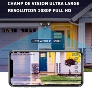 Pack de 4x double projecteur avec caméra FV810E - WiFi intégré - détecteur de mouvement - application Android et iOS - projecteurs LED 2x24W - caméra HD_4