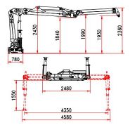R 130 S2L Grue auxiliaire - BOB SPA - Capacité de levage 130 kNm - 7,94 m d'extension hydraulique_4