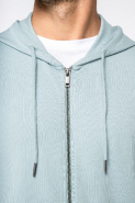 Sweat-shirt écoresponsable zippé à capuche en modal pour homme - Réf: NS426 - Modal TENCEL, coton bio et élasthanne - Marque Native Spirit_4
