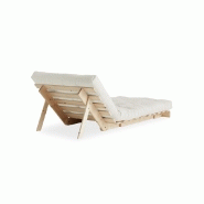 Fauteuil convertible futon ROOTS - pin naturel - coloris naturel - couchage 90 x 200 cm - design japonais et scandinave_4