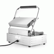 Grill de contact Panini Complètement rainuré 340x230mm HENDI_4
