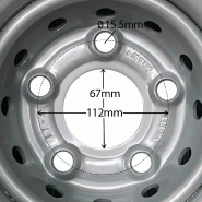 20.5x8.00-10 Trailer Tyre + Wheel Assembly 10ply 5x112mm PCD Road Legal 710kgs_4