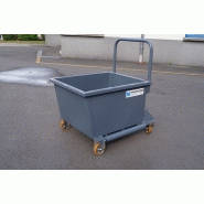 Benne basculante (BB) - 600 litres - fabrication française - gerbable et compatible transpalette_4