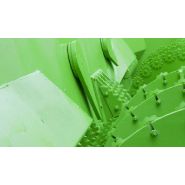 Mélangeuse agroalimentaire à concept simple et hauteur réduite