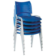 Chaise visiteur Elisa neuf - 4 pieds empilable, garantie 3 ans - Disponible en 4 couleurs : noir, gris, rouge, bleu_4