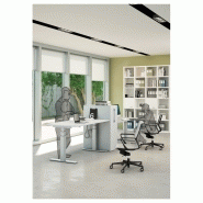 Fauteuil direction Dinamica - haut dossier, structure en nylon blanche ou noire, assise et dossier en résille_4