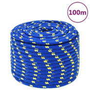 Vidaxl corde de bateau bleu 14 mm 100 m polypropylène 152464_4