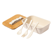Sac isotherme en coton zippé - doublure aluminium - boîte lunch 1000 ml avec couvercle bambou et couverts inclus_4
