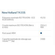 T4.55S - Tracteur agricole New Holland - 55 ch - Transmission mécanique 8x8 ou 12x12 - Cabine panoramique ou arceau ROPS_4