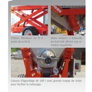 Remorque élévatrice pour transport et tri de vendanges entières