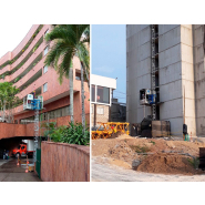 Monte-matériaux avec personnel accompagnant pour plaques de plâtre  - PT 1000_4