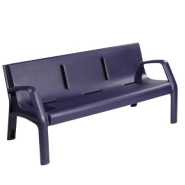 Banc public Alvium en polyéthylène 100 % recyclable - 170 cm - Anti-U.V. et anti-graffitis_4