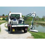 Buddy broyeur d'accotement - Hymach - châssis autoportant réglable en hauteur avec bras hydraulique polyvalent_4