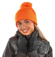 Bonnet pompon BEANIE - Réf: RC028X - Tricot épais et doux, personnalisable, marque Result_4