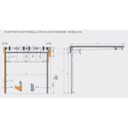 Porte sectionnelle anti-effraction sur mesure avec vitrages blindés intégrés - CR3-CR4 - FTMQ 0100 - Performances certifiées et design soigné_4