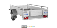 Remorque freinée aluminium - MCALU - DW150 - 1 essieu - PTAC 1500 Kg - 255 x 153 cm - Saris_4
