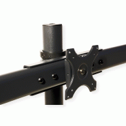 VALUE Bras pour LCD triple, noir, montage sur table_4