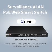 Commutateurs - switch - Emidax GS-5424PLX - 24 ports Gigabit PoE+ avec 4 ports Uplink 10GbE SFP+_4