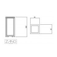 Poubelle anti-terroristique Altus 03.052.4.Sn - Zano - 55L - Acier inoxydable ou noir - Options bois et couleurs RAL_4