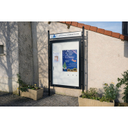 Panneau d'affichage vitrine 2 m² - 25 affiches A4 - Utilisation extérieure_4