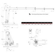 Grue auxiliaire pour transport et manipulation de charges