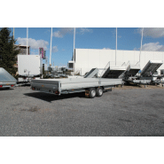 Remorque plateau Humbaur HN 356225 GR - 2 essieux, roues surbaissées, ridelles alu_4