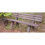 Banc urbain en plastique recyclé - TRAFALGAR SQUARE - 200 cm et 150 cm disponibles_4