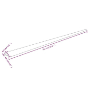 Vidaxl protecteurs d'angle 2 pcs jaune et noir 4,5x4,5x104 cm pu 153101_4