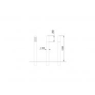 Pot5010 - potelets fixes Urban'nt - acier Ø101mm - hauteur hors sol 1200mm - design Jean-Marc Bourry_4