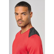 T-shirt de sport bicolore unisexe - Réf: PA478 - PROACT - Matière souple pour multisports_4