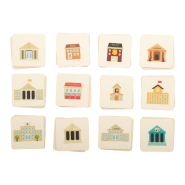 Jeu de mémoire personnalisé - 24 tuiles en carton thématique avec boîte en papier imprimée quadri_4