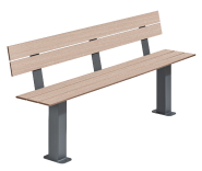 Banc - Hauteur et inclinaison adaptée - Cancale HPL_4