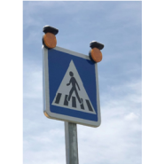 Lampe solaire de renforcement pour panneaux - Flash 6 LEDs super bright avec réflecteur couleur ambre - LAM 6 SOL_4