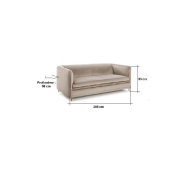 Canapé fixe 3 places Maxi Cheese - tissu personnalisable - design cosy et intemporel_4