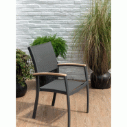 Fauteuil de jardin fixe essence 61,5x58x92,3cm – MTF – aluminium et teck – 2nab3128_4