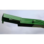 Convoyeur réglable à 2 becs pour produits en ligne sur l’ensileuse Mg 100