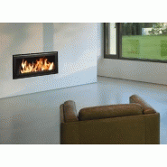 Pack insert large vision C-1000 - 14kW - kit ventilation inclus - cadre 4 côtés verre - double combustion_4