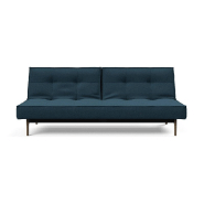 Innovation Living - Canapé convertible Splitback EIK 115x200 cm - Chêne fumé - Tissu Argus Navy Blue_4