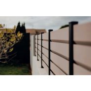 Clôture aluminium cloryza avec lames 160x30