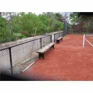 Clôture grillagée -  clôture tennis avec main courante_4