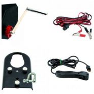 Treuil électrique PE12V Ribitech - Ribimex - 12V, poulie de mouflage et câble en acier torsadé_4