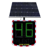 Radar pédagogique, caractères de 40 cm de hauteur, alimentation : solaire ou éclairage public_4