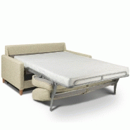 Canapé convertible OGGETTO - Matelas 16 cm - Système express - Sommier à lattes 120 cm - Renatonisi - Polyuréthane écru_4