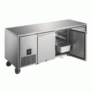 Table réfrigérée négative centrale GN 1/1 profondeur 660 - 3 portes - Serie U Premium 420L | Polar - UA008_4