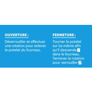 Potelet amovible à clé en position haute pour confort d'utilisation - PRIMABLOC LIGNE PROVINCE - Hauteur 850 mm - Tube acier Ø76 mm_4