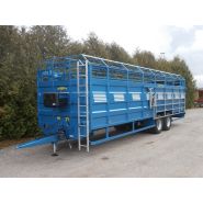 Remorque pour bétail avec bouchons de vidange intégrés