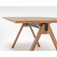 Table de réunion Viga - MDD - Non, 240, Placage chêne cuivré_4