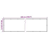 Vidaxl écran d'intimité de jardin blanc 500x90 cm pvc 4005454_4